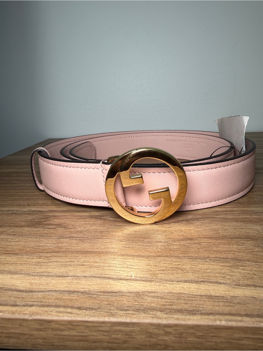 Gucci Women's Interlocking G Belt – Powder Pink Leather | Size 100/40
